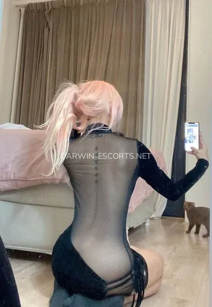 Darwin escorts Pamela — 1