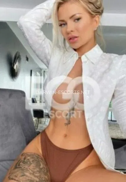 Darwin escorts Anita — 1