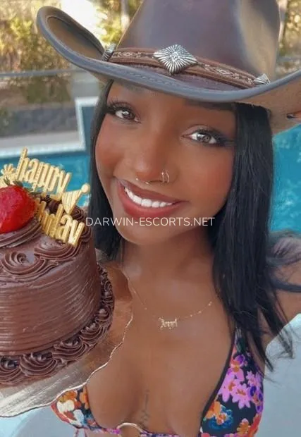 Darwin escorts Megan — 2