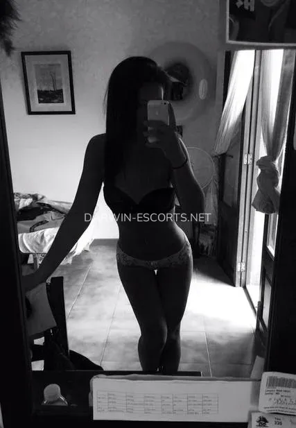 Darwin escorts Abby — 1
