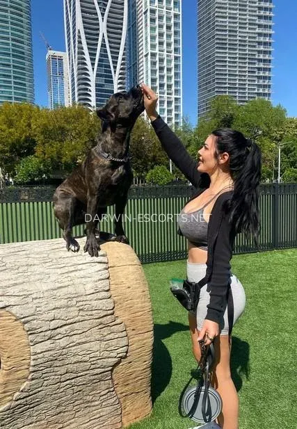 Darwin escorts Selena — 5